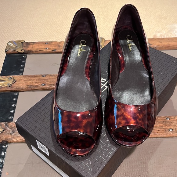 Cole Haan Tortoise Patent Ballet Woman’s Shoe - Picture 2 of 8